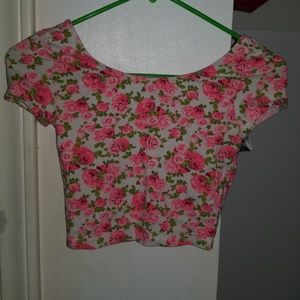 floral crop top
